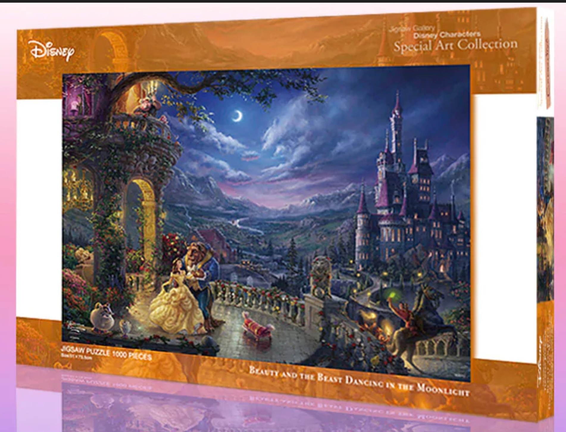 Jigsaw Puzzle 1000-068 Disney Thomas Kinkade Cinderella Dancing in