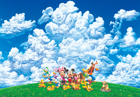 Disney Mickey & Friends Stained Art 266pcs Jigsaw Puzzle Tenyo Japan for sale online