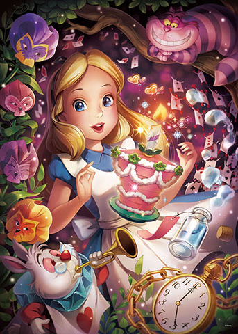 Tenyo Jigsaw Puzzle DG-456-715 Disney Alice in Wonderland 456 Pieces Japan 