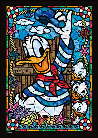Stained Art 266 Piece Jigsaw Puzzle Disney Marie Stained Glass Gyutto series 