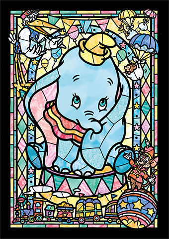 Tenyo 456 piece jigsaw puzzle Disney Villans Stained glass Gyutto Series JAPAN 