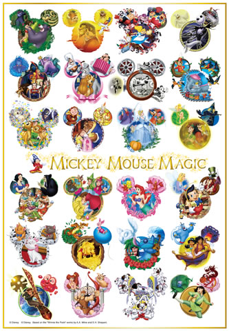 F/S w/Tracking# 500 Pieces Tenyo Jigsaw Puzzle DSG-500-429 Disney It's Magic! 